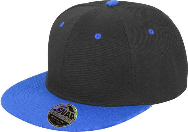 6 Panel Kontrast Flat Peak Kappe