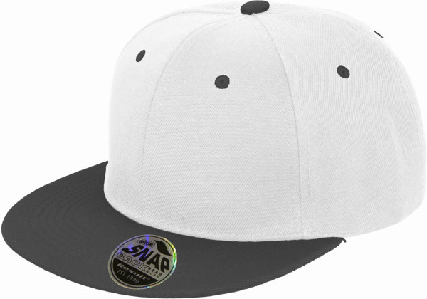 6 Panel Kontrast Flat Peak Kappe