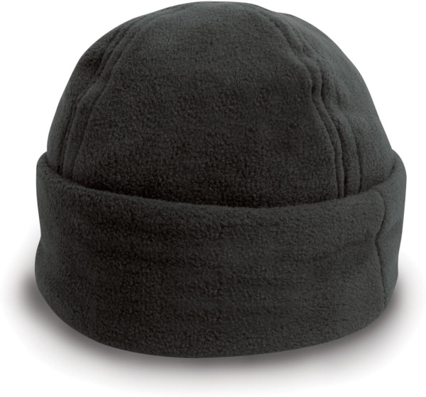 Fleece Mütze mit Umschlag