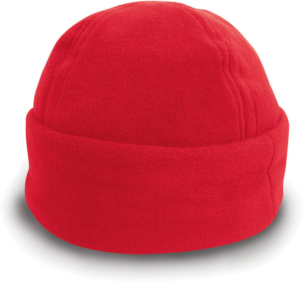 Fleece Mütze mit Umschlag