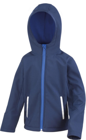 Kinder 3-Lagen Kapuzen Softshell Jacke - Reklamnepredmety