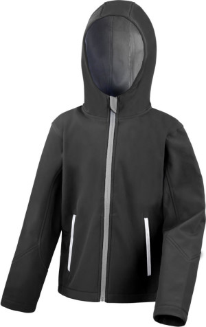 Kinder 3-Lagen Kapuzen Softshell Jacke - Reklamnepredmety