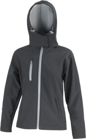 Damen 3-Lagen Softshell Kapuzen Jacke - Reklamnepredmety