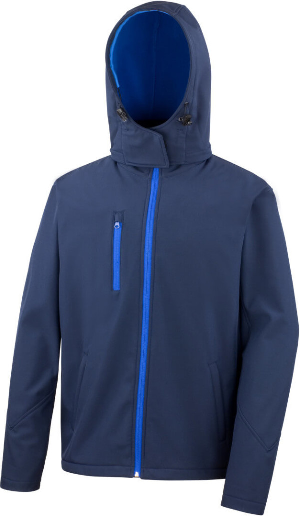 Herren 3-Lagen Softshell Kapuzen Jacke