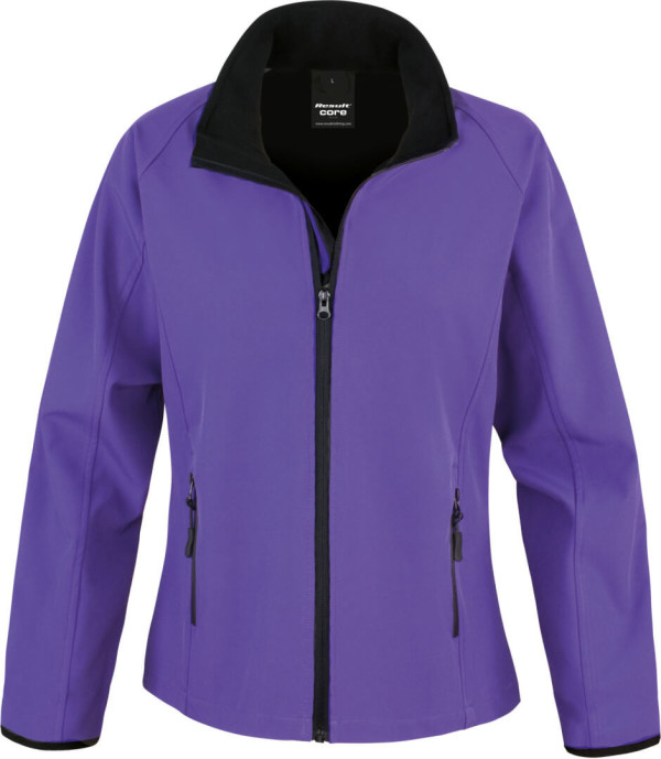 2-Lagen Damen Softshell Jacke "Printable"