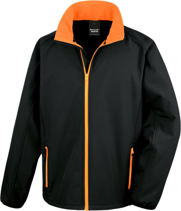 2-Lagen Herren Softshell Jacke "Printable"