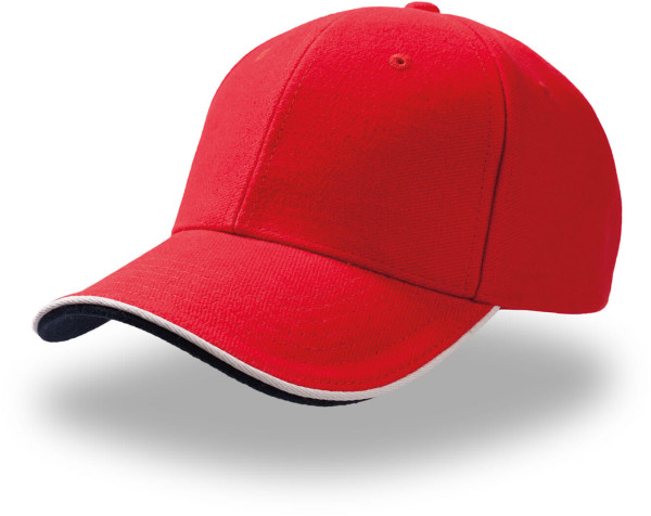 Gebürstete 6 Panel Heavy Sandwich Kappe