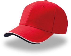Gebürstete 6 Panel Heavy Sandwich Kappe - Reklamnepredmety