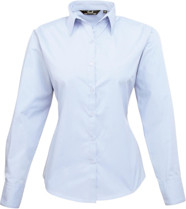 Popeline Bluse langarm