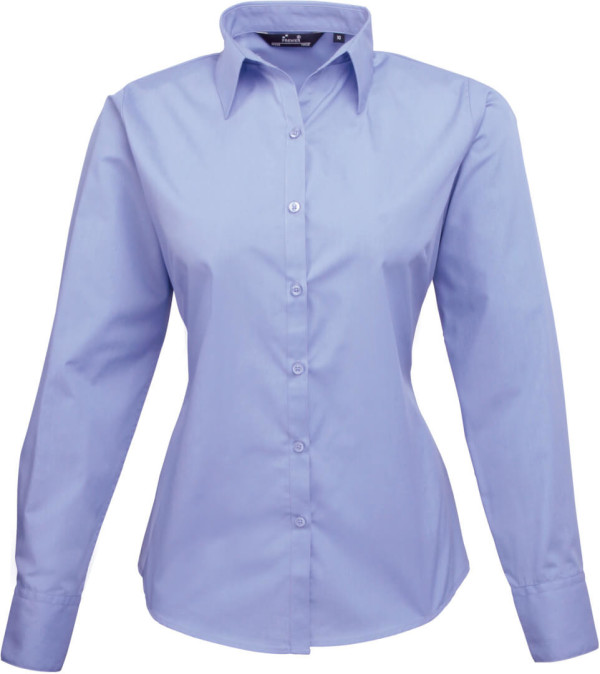 Popeline Bluse langarm