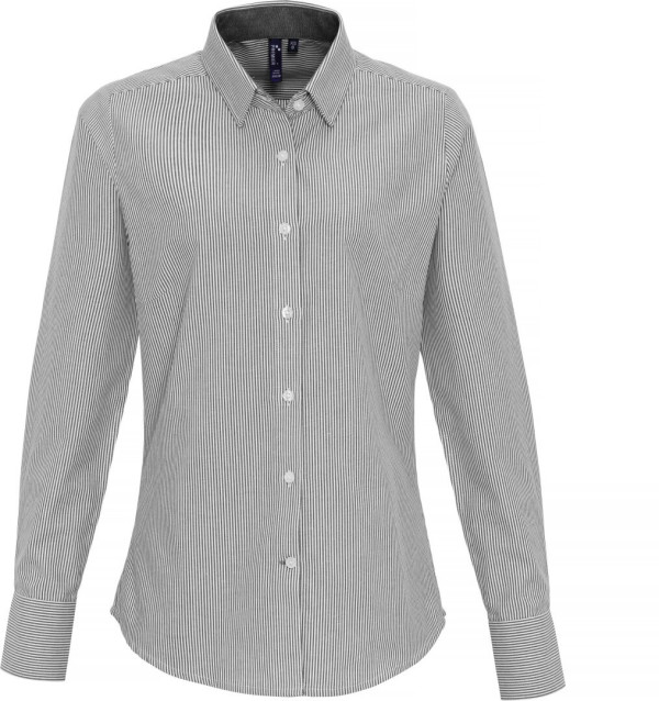 Oxford Bluse "Stripes" langarm