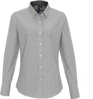 Oxford Bluse "Stripes" langarm - Reklamnepredmety