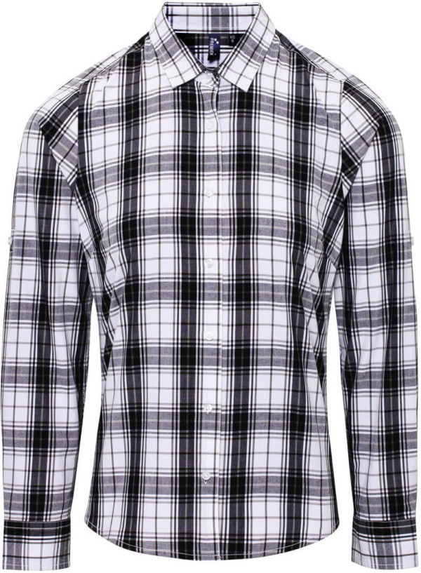 Popeline Bluse "Ginmill" langarm