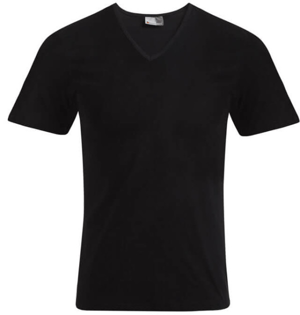 Herren Slim Fit V-Neck-T