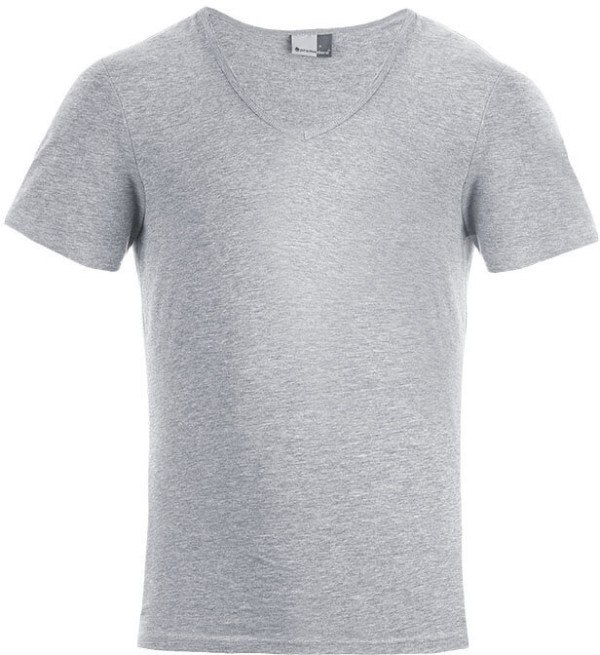 Herren Slim Fit V-Neck-T