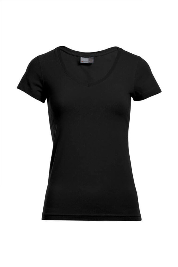 Damen Slim Fit V-Neck-T