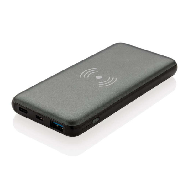 10.000 mAh FastCharging 10W Wireless Powerbank mit PD, grau