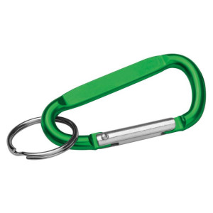 Farbiger Karabiner mit Metallring. - Reklamnepredmety