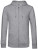 BCWU35B Organic Zipped Hood Jacket - BCWU35B_Heather-Grey - variant Ls 1000301270