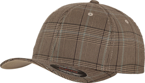 6 Panel Flexfit Glen Check Kappe