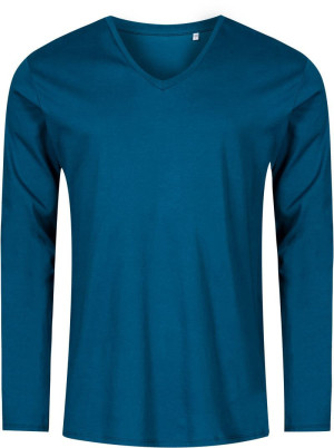 Herren X.O V-Neck T-Shirt langarm - Reklamnepredmety