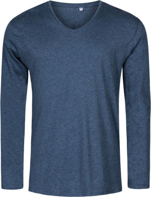 Herren X.O V-Neck T-Shirt langarm - Reklamnepredmety