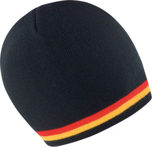 Strickmütze mit Kontraststreifen - Reklamnepredmety