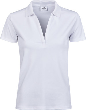 Damen Luxury Stretch V-Neck Polo - Reklamnepredmety