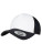FX6005FC Foam Trucker Cap Curved Visor - FX6005FC_Black_White_Black - variant Ls 1000291340
