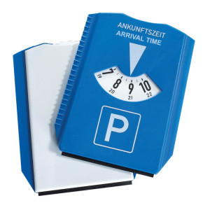 Kunststoff-Standuhr und Eiskratzer in einem