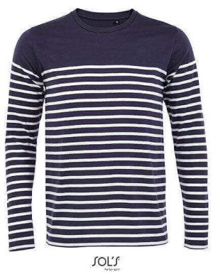L03099 Men´s Long Sleeve Striped T-Shirt Matelot - Reklamnepredmety