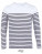 L03099 Men´s Long Sleeve Striped T-Shirt Matelot - L03099_White_Navy - variant Ls 1000302352