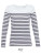 L03100 Women´s Long Sleeve Striped T-Shirt Matelot - L03100_White_Navy - variant Ls 1000302347