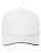 MB6238 5 Panel Sandwich Cap Bio Cotton - MB6238_White_Navy - variant Ls 1000304415