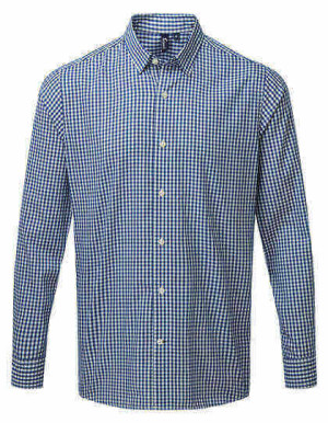 PW252 Maxton Check Mens Long Sleeve Shirt - Reklamnepredmety