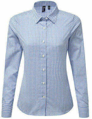 PW352 Maxton Check Womens Long Sleeve Shirt - Reklamnepredmety
