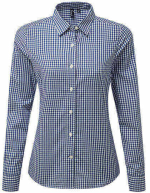 PW352 Maxton Check Womens Long Sleeve Shirt - Reklamnepredmety