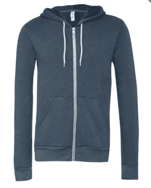 Unisex Poly-Cotton Full Zip Hoodie - Reklamnepredmety