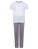 TC059 Children's Long Pyjamas - TC059_White_Heather-Grey - variant Ls 1000290601