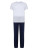 TC059 Children's Long Pyjamas - TC059_White_Navy - variant Ls 1000290607