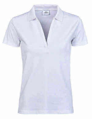 TJ1409 Womens Luxury Stretch V-Neck Polo - Reklamnepredmety