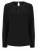 Ladies Pleat Front Long Sleeved Blouse - W598_Black - variant Ls 1000290317