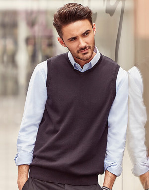 V-Neck Sleeveless Knitted Pullover - Reklamnepredmety