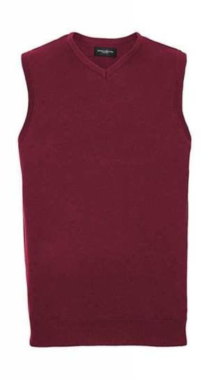 V-Neck Sleeveless Knitted Pullover - Reklamnepredmety