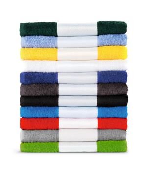 Bedruckbares Badetuch mit bedruckbarem Rand, 70 × 140 cm – verschiedene Farben - Reklamnepredmety
