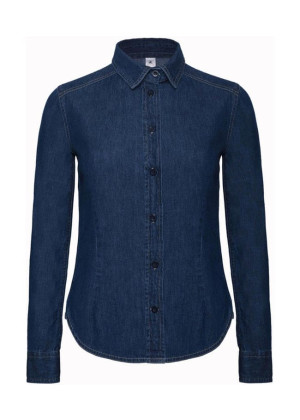Ladies' Denim Shirt LS - Reklamnepredmety