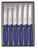 steak knife gift set, round, blue